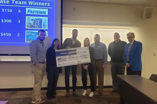 First Place winners of the Fastenal Business Case Competition