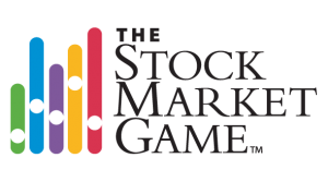 The Stock Market Game logo, with colorful sliders
