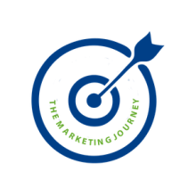 The Marketing Journey Logo: A bullseye with an arrow through the center