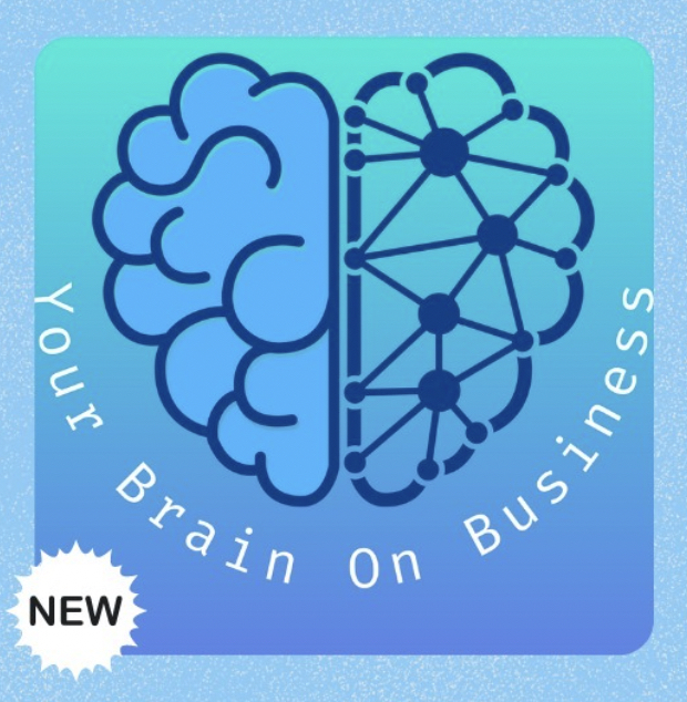 Your Brain on business logo: new episode announcement