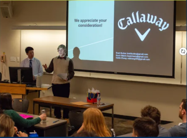 Students presenting during 2023 Case Competition
